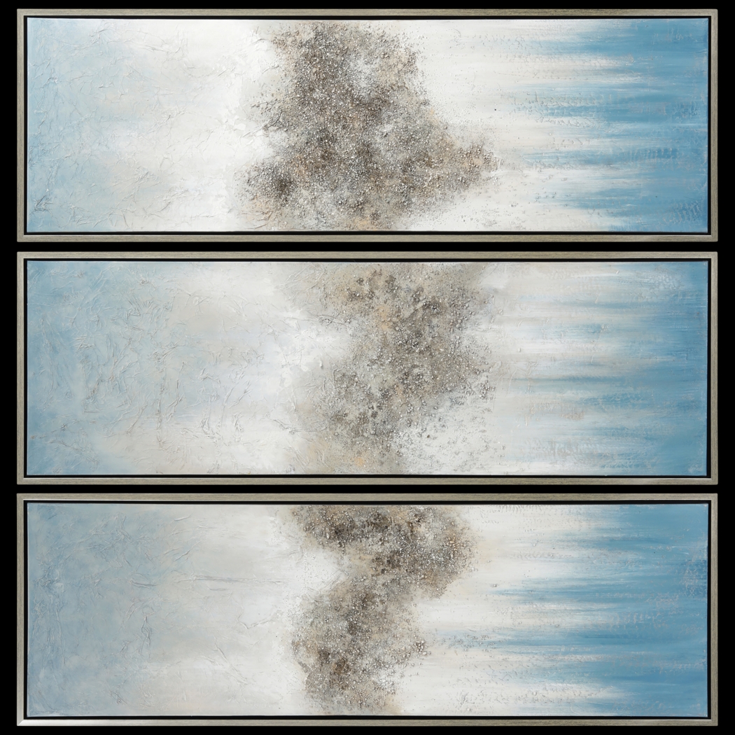 Cloud Formation Blue Artwork, Set of 3 - Thumbnail - Image 2