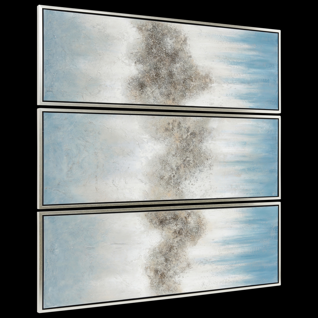 Cloud Formation Blue Artwork, Set of 3 - Thumbnail - Image 3