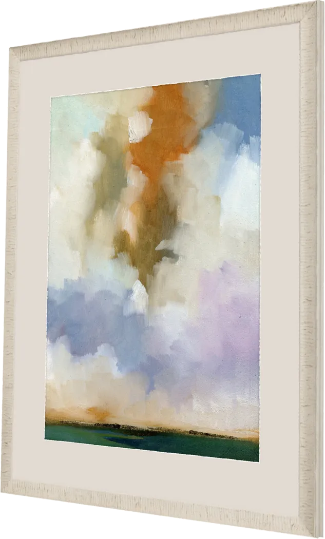 Cloud Viewing I Blue Framed Artwork - Thumbnail - Image 3