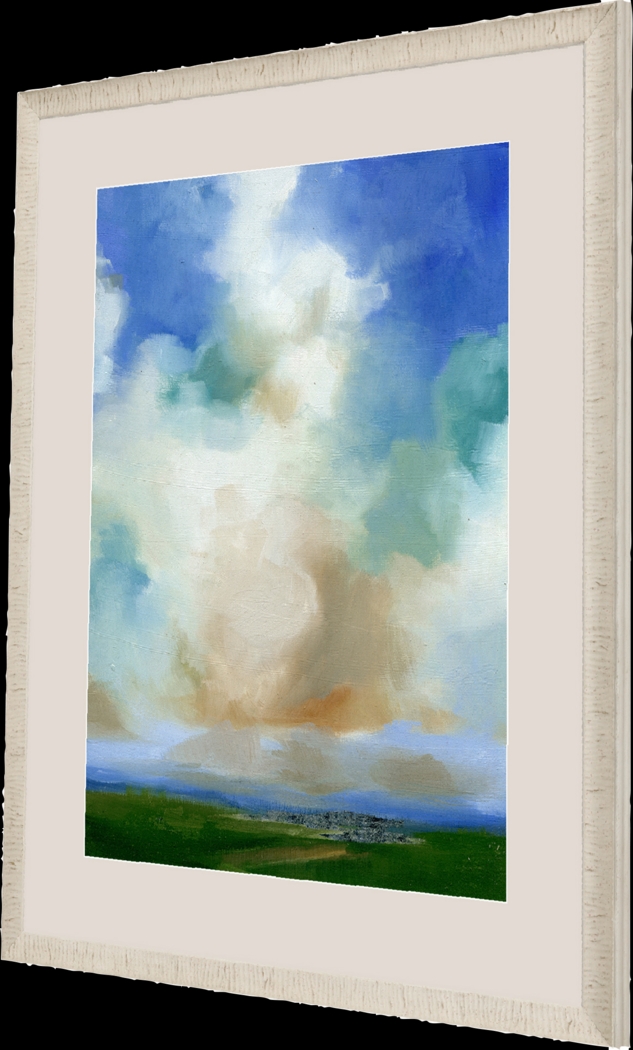 Cloud Viewing II Blue Framed Artwork - Thumbnail - Image 3