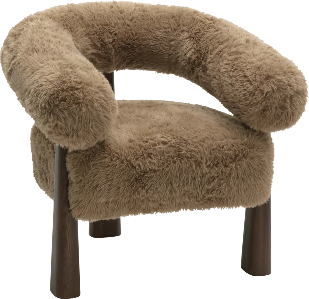 Cloudtube Taupe Accent Chair - Thumbnail - Image 1