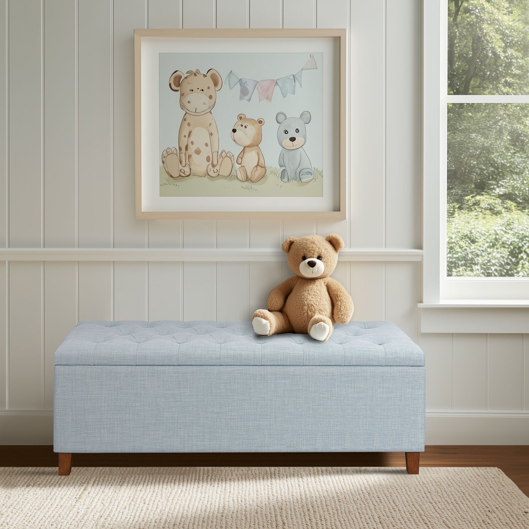 Cloudway Blue Storage Bench - Thumbnail - Image 4