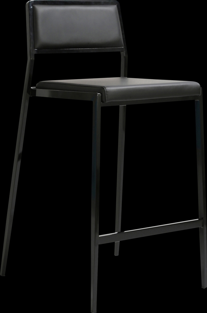 Cloudywing I Black Counter Height Stool, Set of 2 - Thumbnail - Image 3