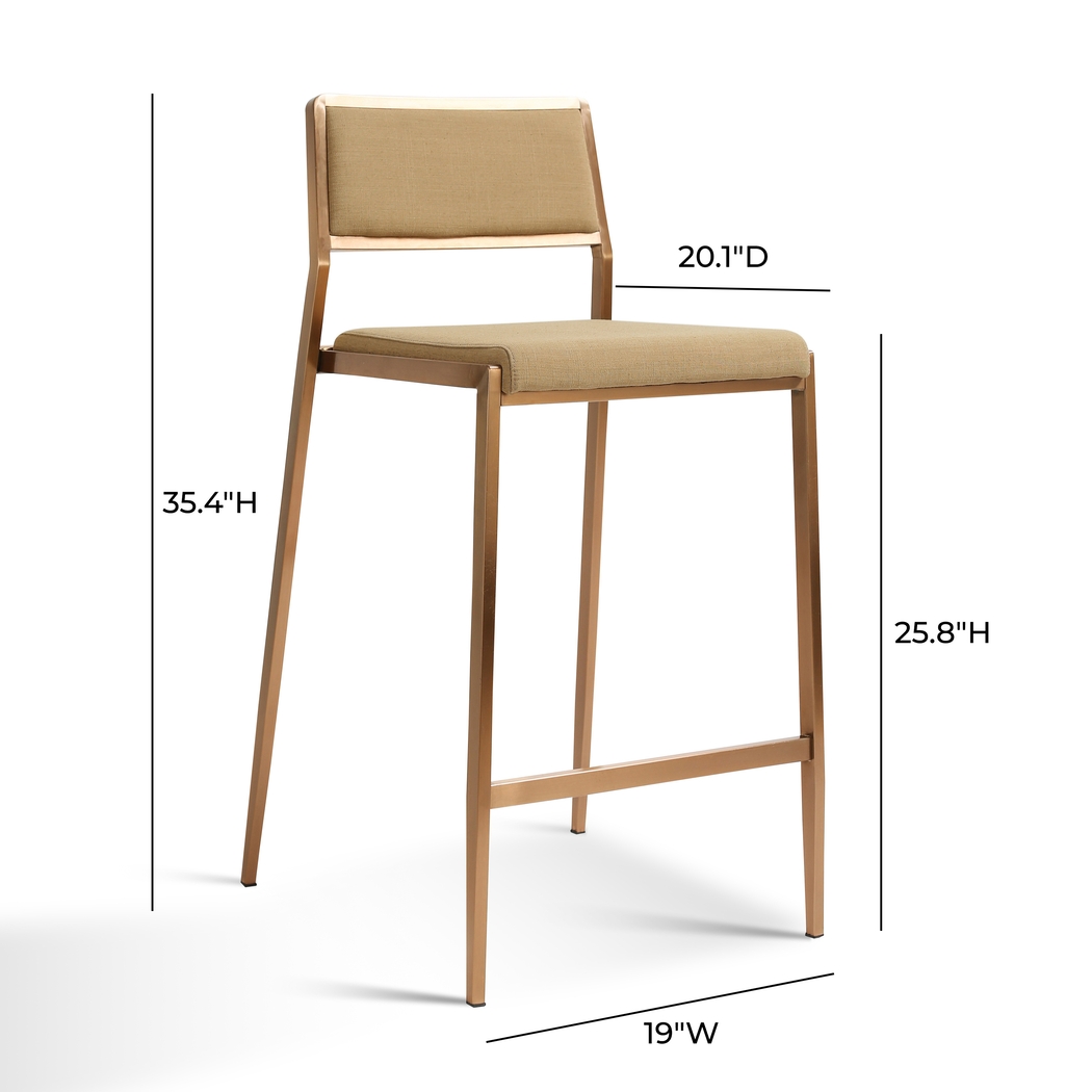 Cloudywing II Tan Counter Height Stool, Set of 2 - Thumbnail - Image 8