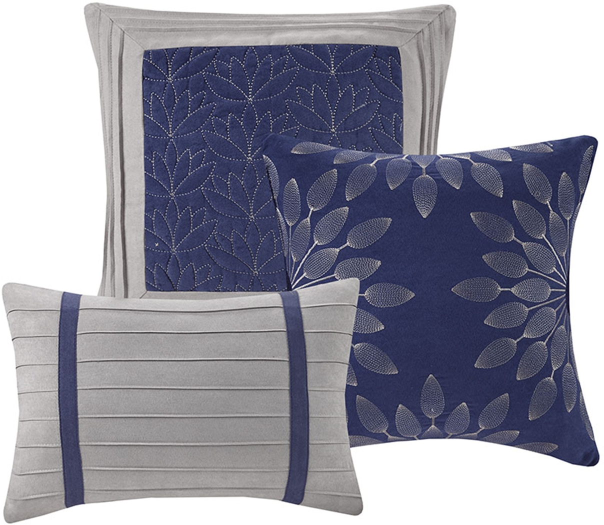 Clouet Blue 7 Pc King Comforter Set - Thumbnail - Image 3