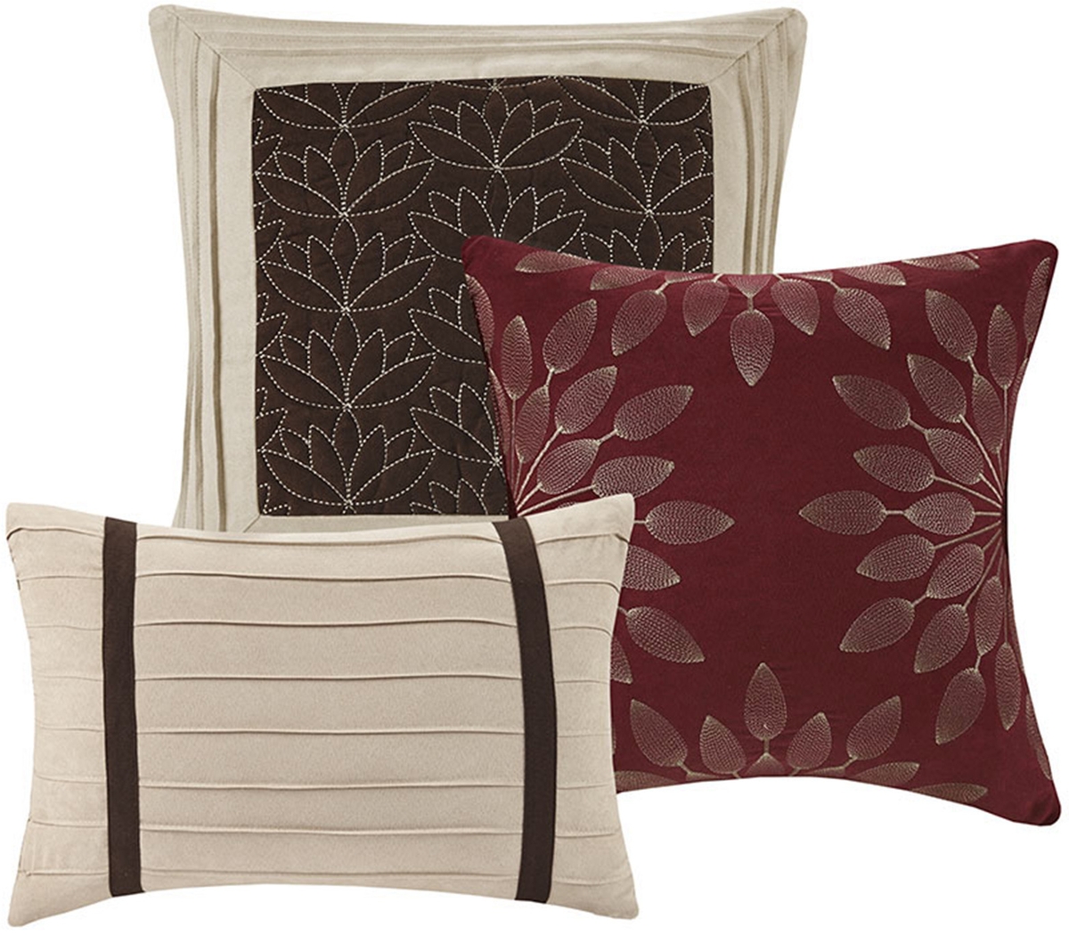 Clouet Red 7 Pc King Comforter Set - Thumbnail - Image 3