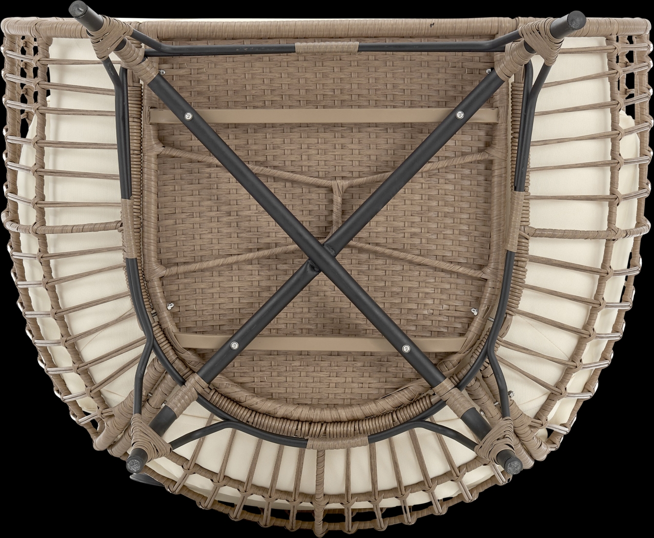 Clovehitch Cream Egg Chair - Thumbnail - Image 8