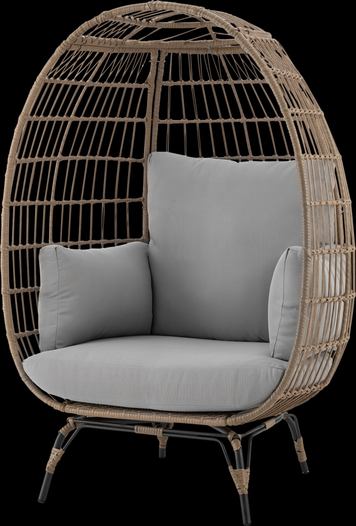 Clovehitch Gray Egg Chair - Thumbnail - Image 4