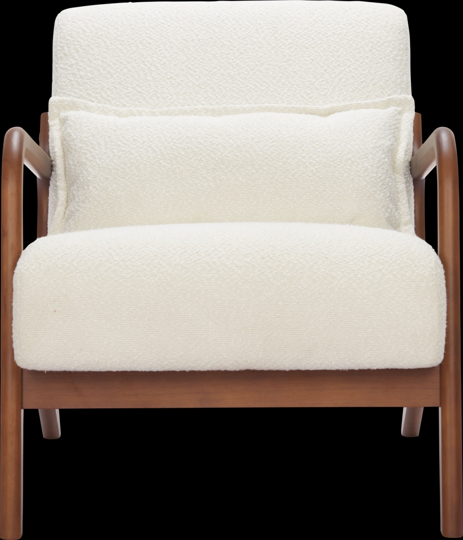 Clovelia White Accent Chair - Thumbnail - Image 5