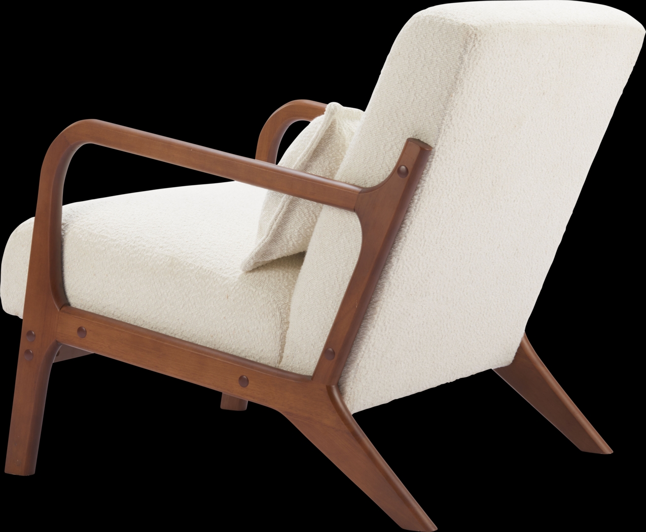 Clovelia White Accent Chair - Thumbnail - Image 7
