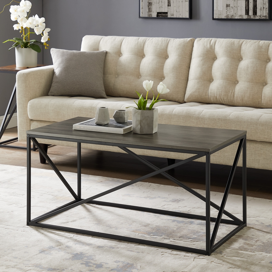 Clovercrest Gray Cocktail Table - Thumbnail - Image 4