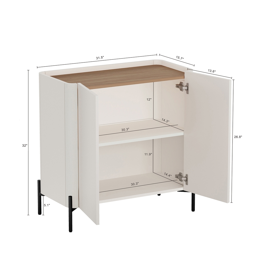 Cloverdaley Off-White Accent Cabinet - Thumbnail - Image 5