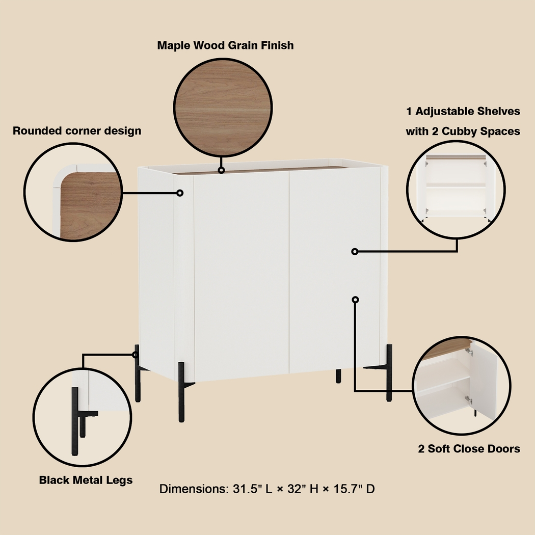 Cloverdaley Off-White Accent Cabinet - Thumbnail - Image 6