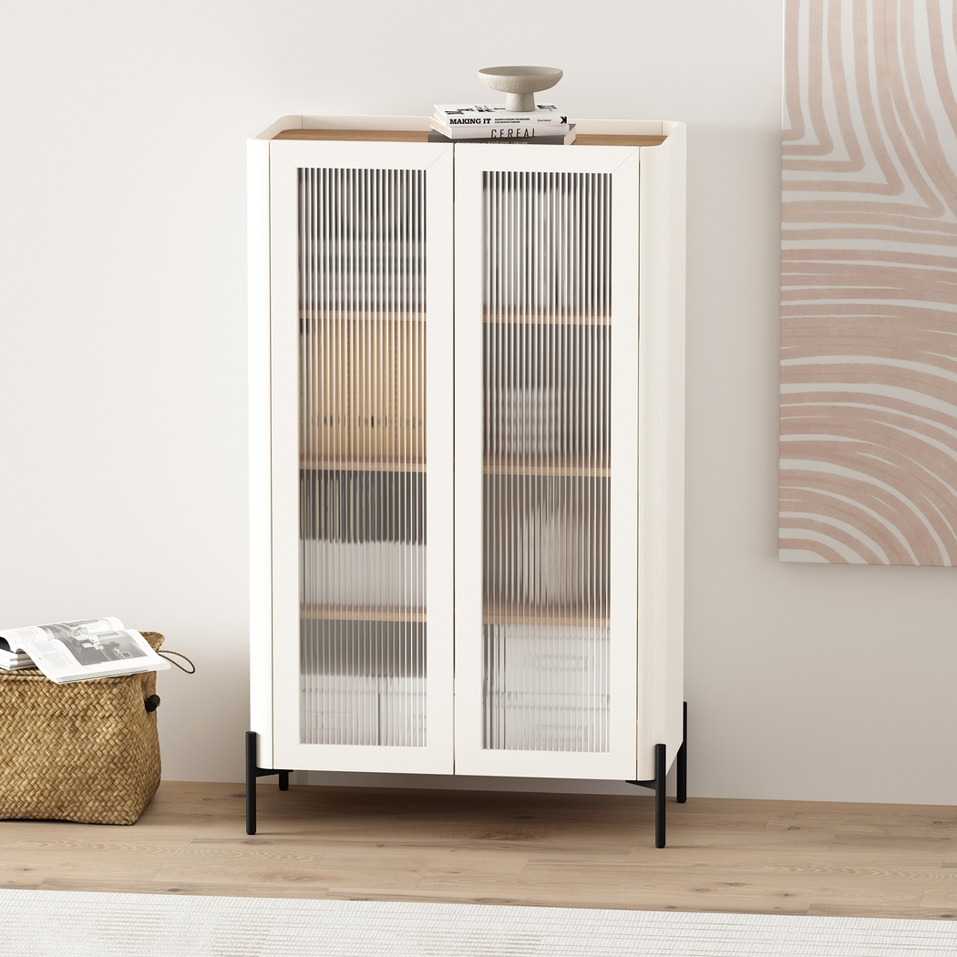 Cloverdaley Off-White Decor Cabinet - Thumbnail - Image 2