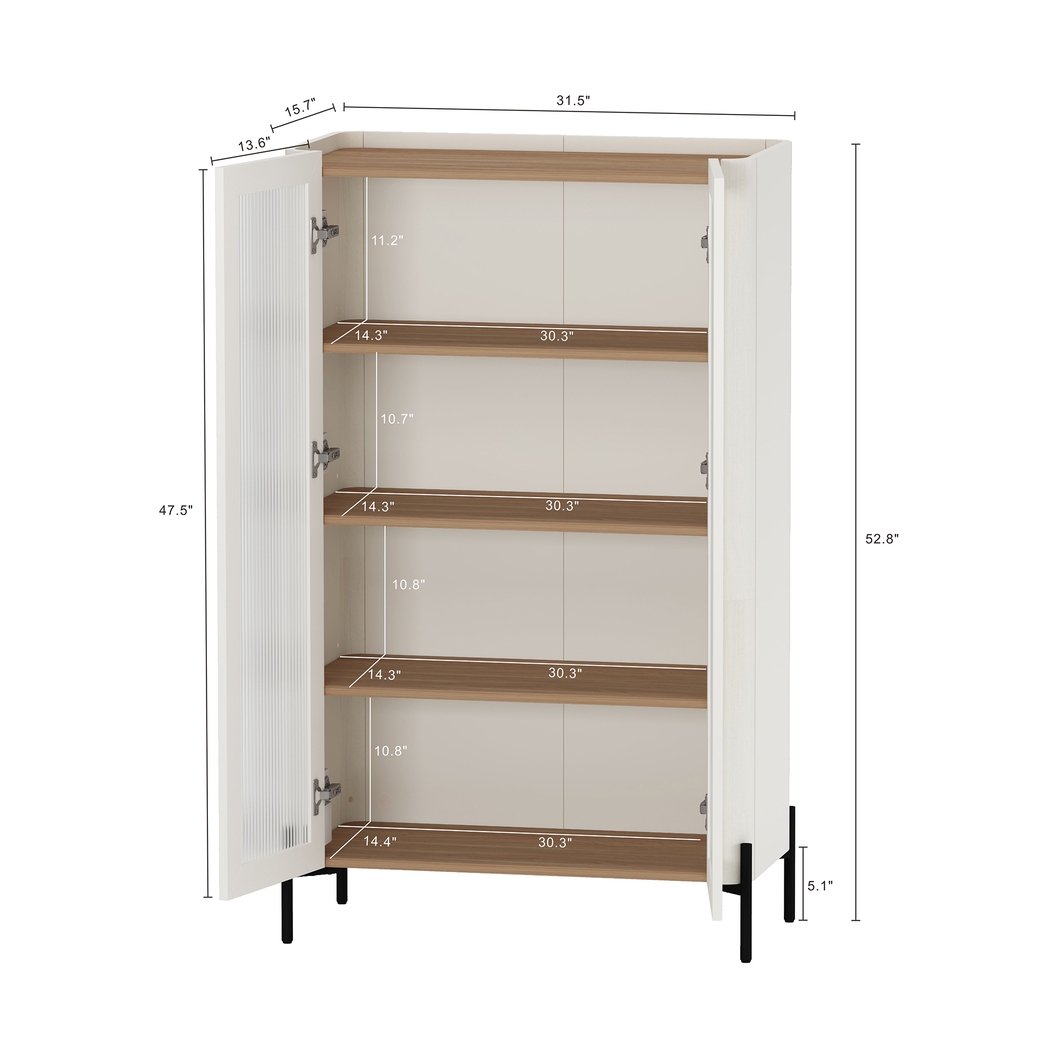 Cloverdaley Off-White Decor Cabinet - Thumbnail - Image 5