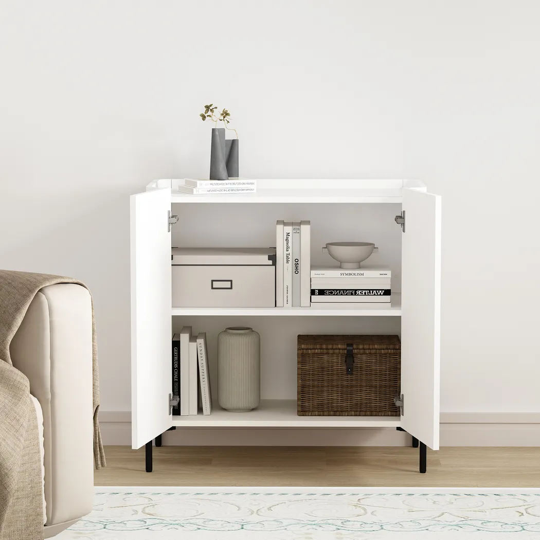 Cloverdaley White Accent Cabinet - Thumbnail - Image 3