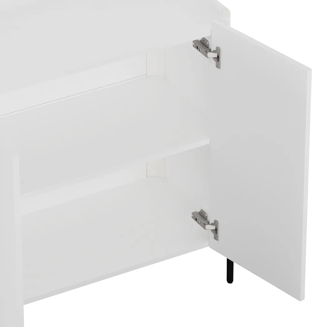 Cloverdaley White Accent Cabinet - Thumbnail - Image 7