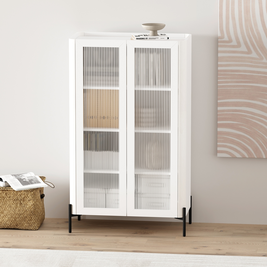 Cloverdaley White Decor Cabinet - Thumbnail - Image 2