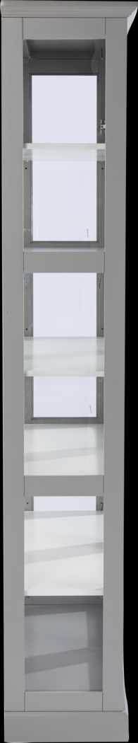 Clovermeade Gray Curio Cabinet - Thumbnail - Image 3
