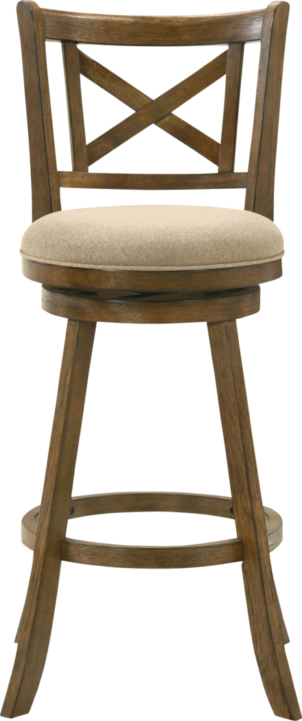 Cloverprises Beige Swivel Barstool - Thumbnail - Image 3