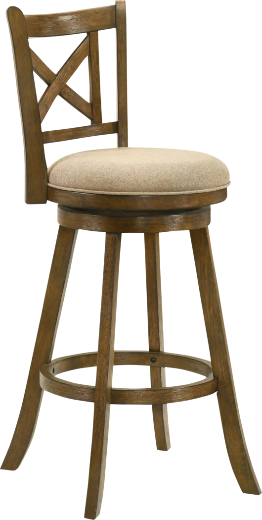 Cloverprises Beige Swivel Barstool - Thumbnail - Image 5