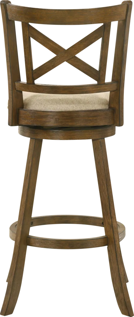 Cloverprises Beige Swivel Barstool - Thumbnail - Image 7