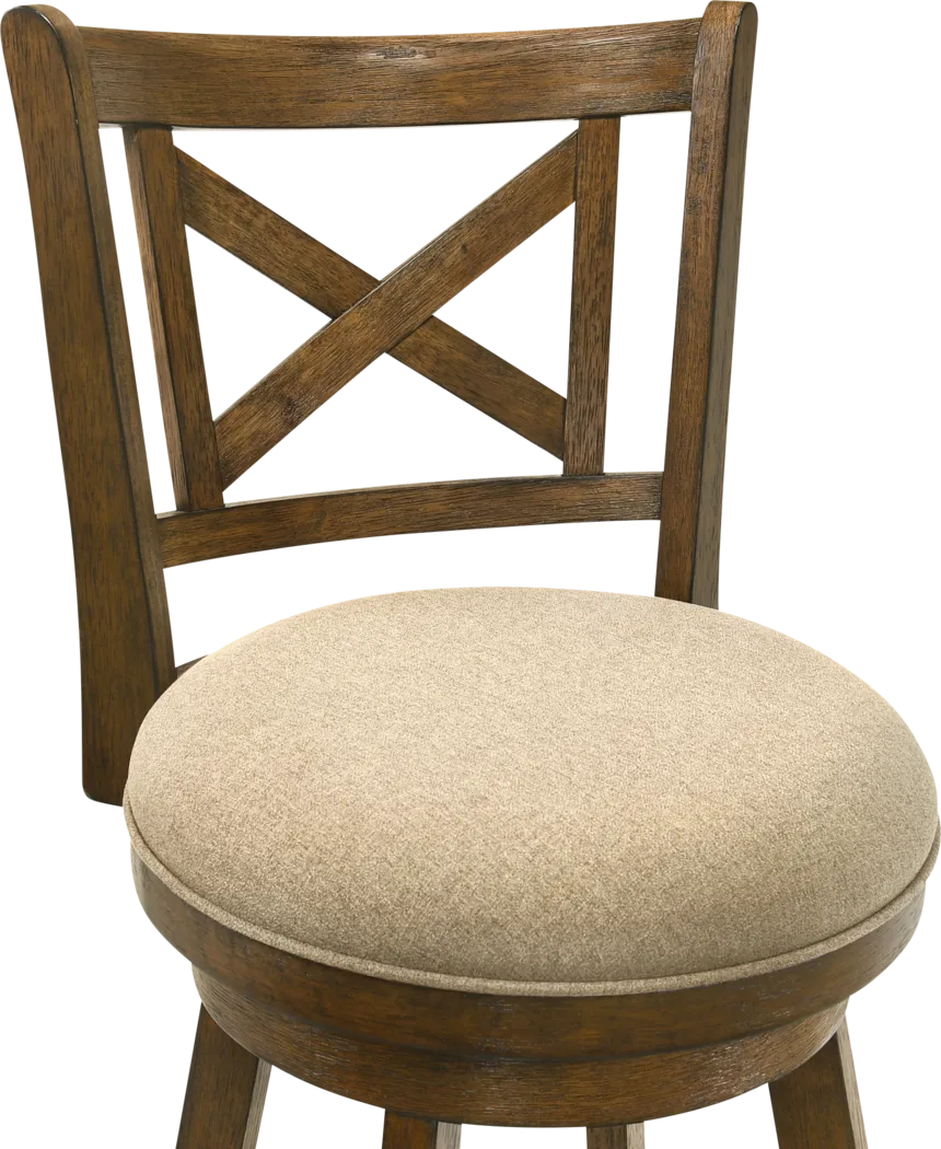 Cloverprises Beige Swivel Counter Height Stool - Thumbnail - Image 11