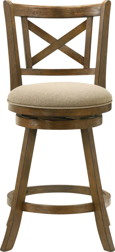 Cloverprises Beige Swivel Counter Height Stool - Thumbnail - Image 8