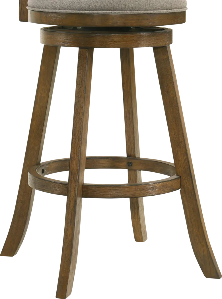 Cloverprises Gray Swivel Barstool - Thumbnail - Image 7