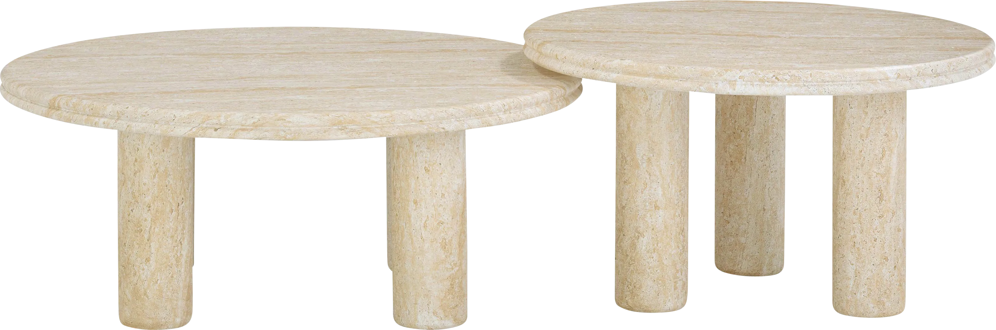 Cloverprises Light Brown Nesting Tables, Set of 2 - Thumbnail - Image 2