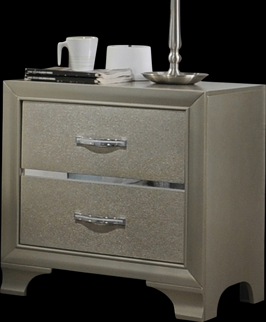 Cloverview Champagne Nightstand - Thumbnail - Image 3