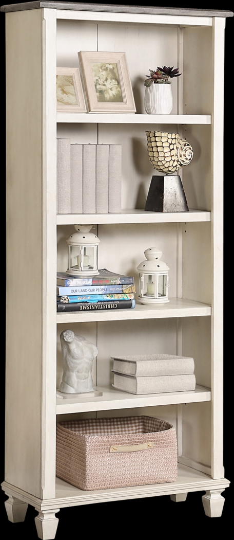 Cloville White Bookcase - Thumbnail - Image 1