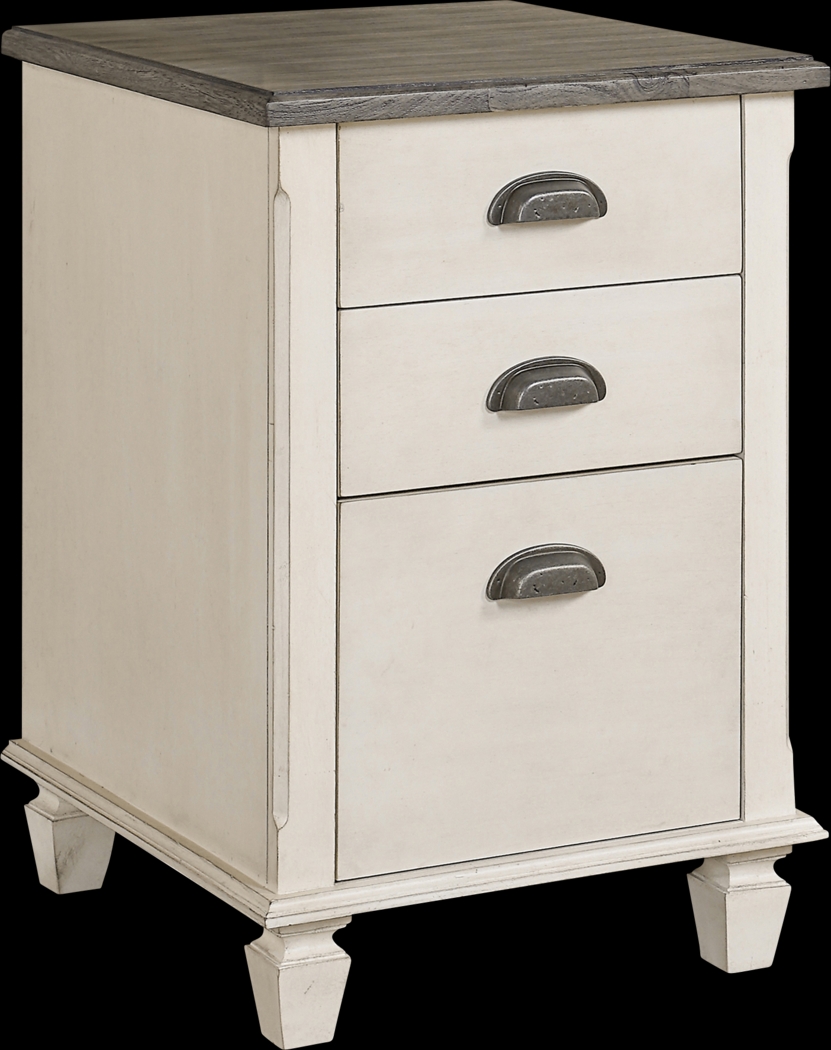 Cloville White File Cabinet - Thumbnail - Image 1