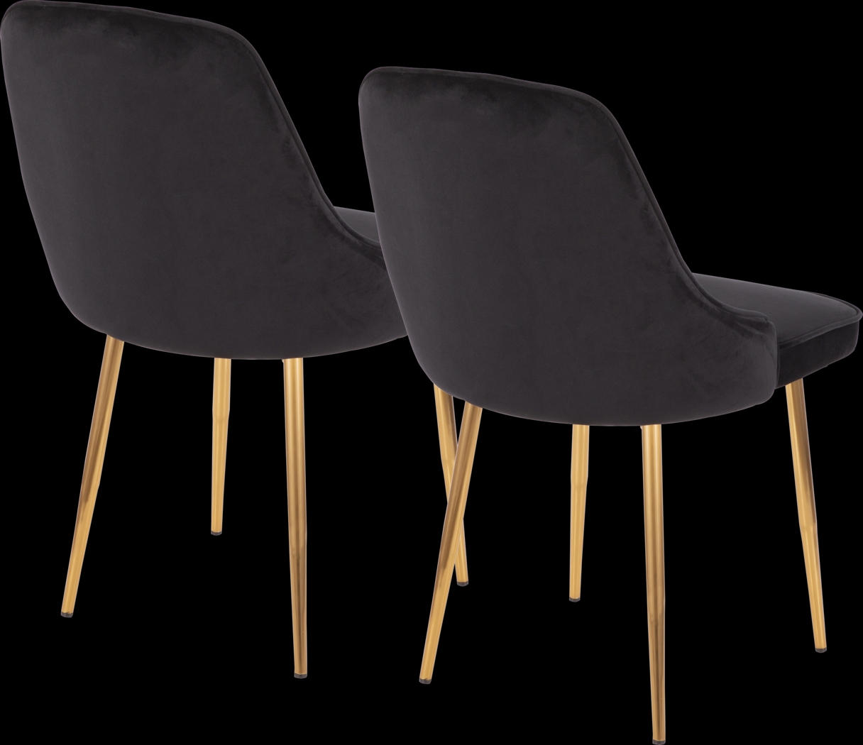 Clovis Black Dining Chair, Set of 2 - Thumbnail - Image 2