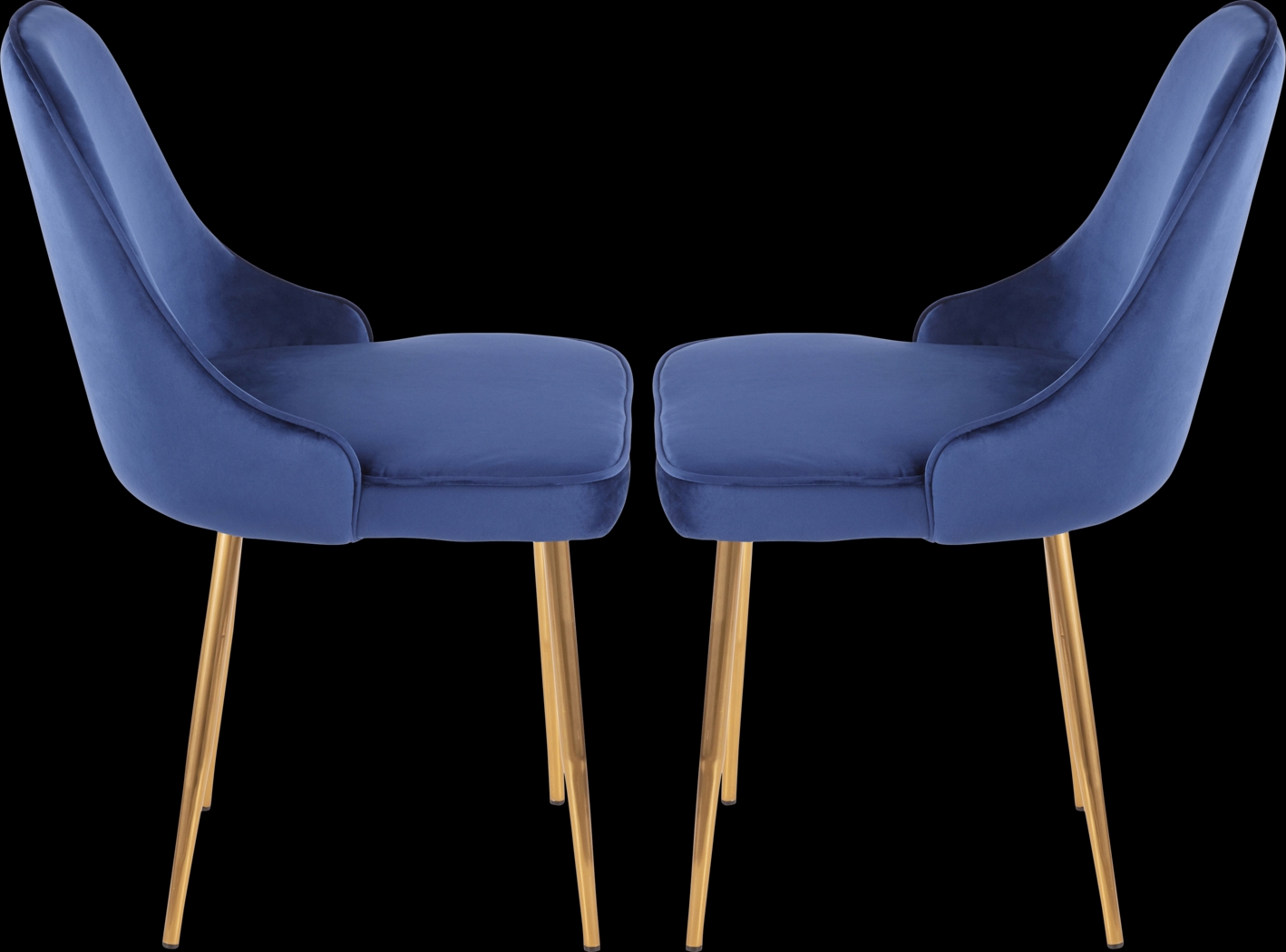 Clovis Blue Dining Chair, Set of 2 - Thumbnail - Image 4