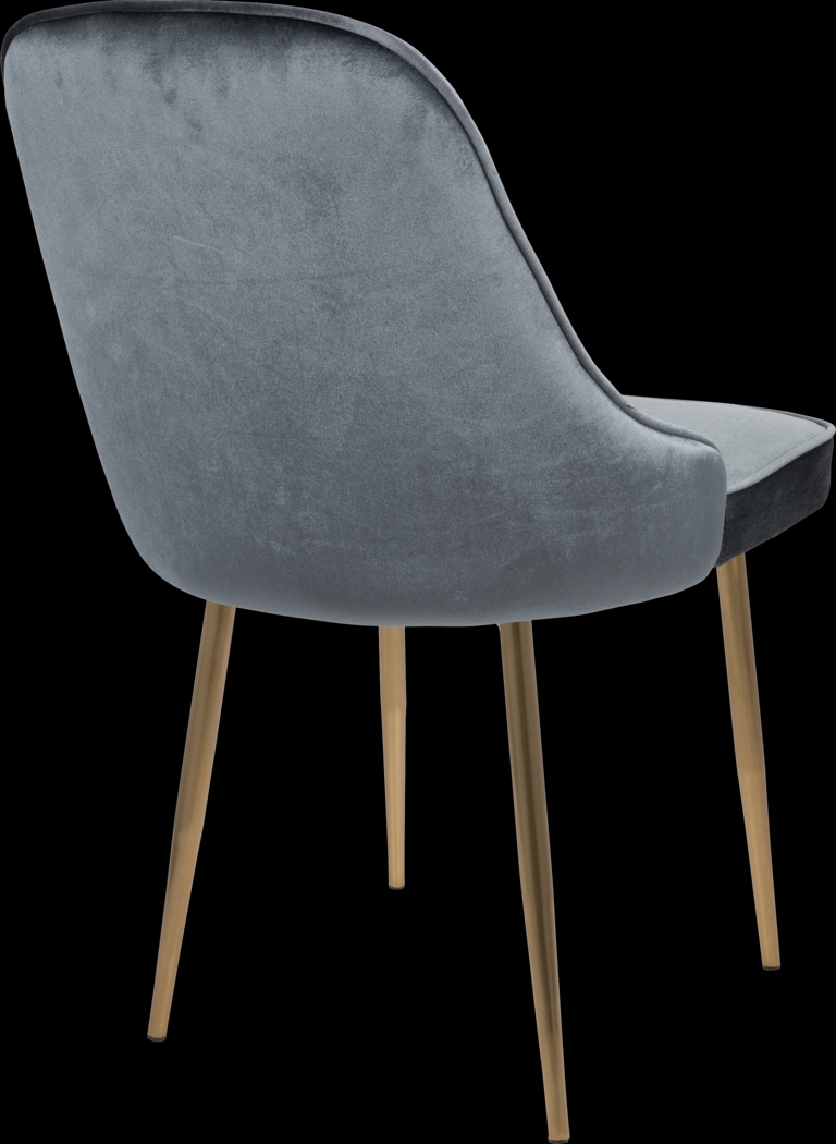 Clovis Blue Dining Chair, Set of 2 - Thumbnail - Image 2