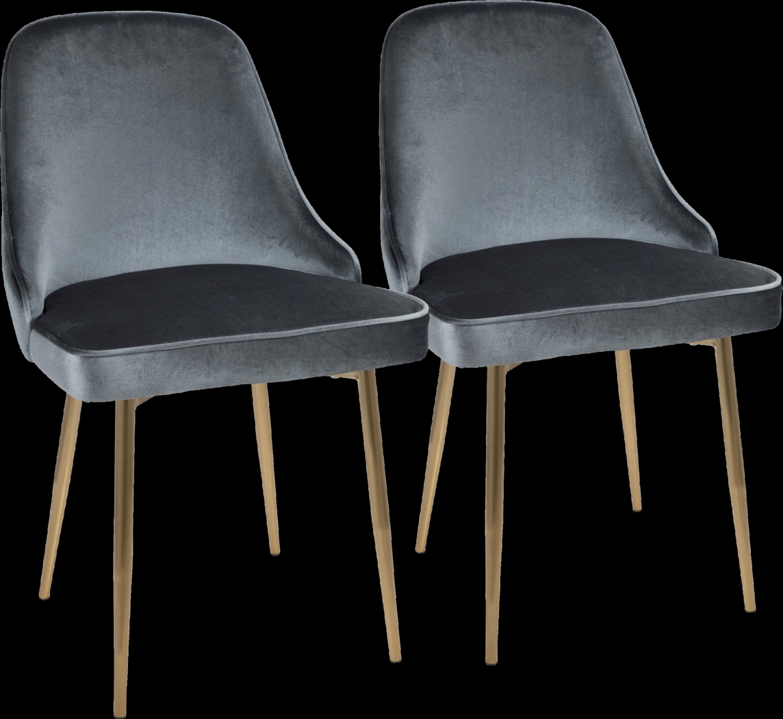 Clovis Blue Dining Chair, Set of 2 - Thumbnail - Image 1