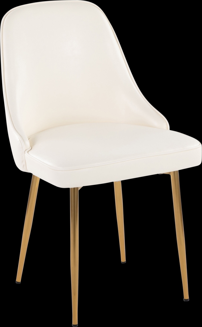 Clovis I White Dining Chair, Set of 2 - Thumbnail - Image 4