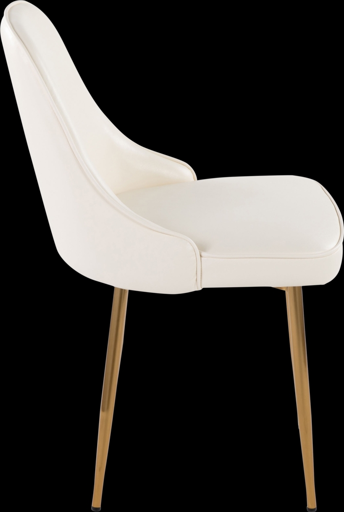 Clovis I White Dining Chair, Set of 2 - Thumbnail - Image 6