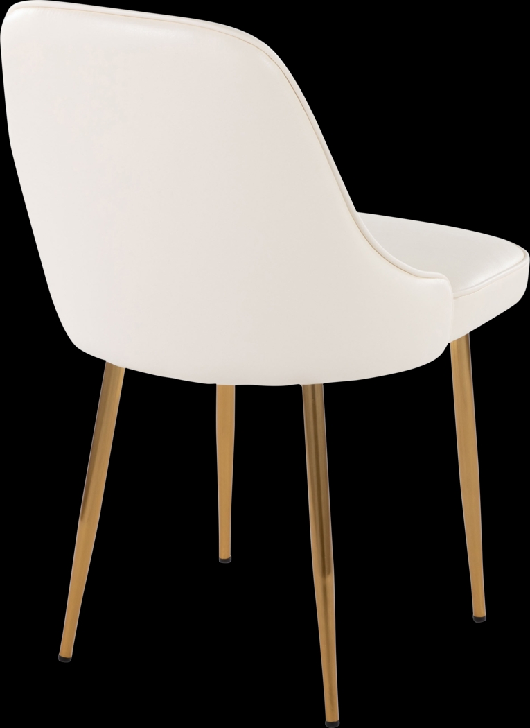 Clovis I White Dining Chair, Set of 2 - Thumbnail - Image 7