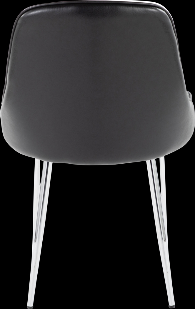 Clovis II Black Dining Chair, Set of 2 - Thumbnail - Image 4