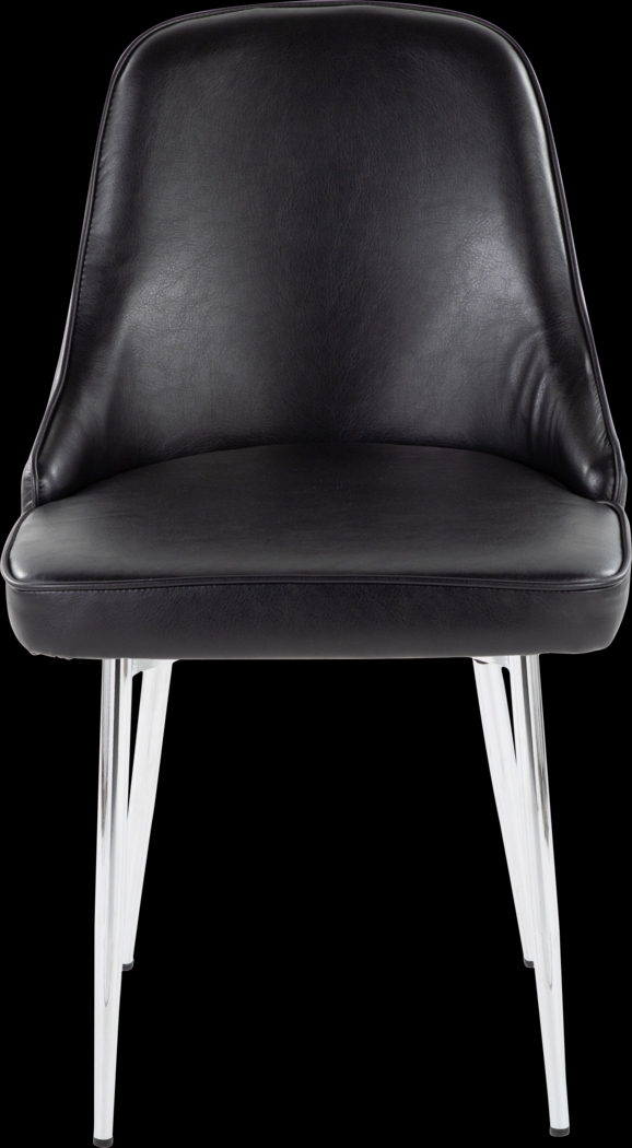 Clovis II Black Dining Chair, Set of 2 - Thumbnail - Image 5