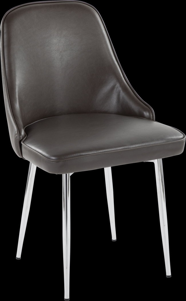 Clovis II Gray Dining Chair, Set of 2 - Thumbnail - Image 2