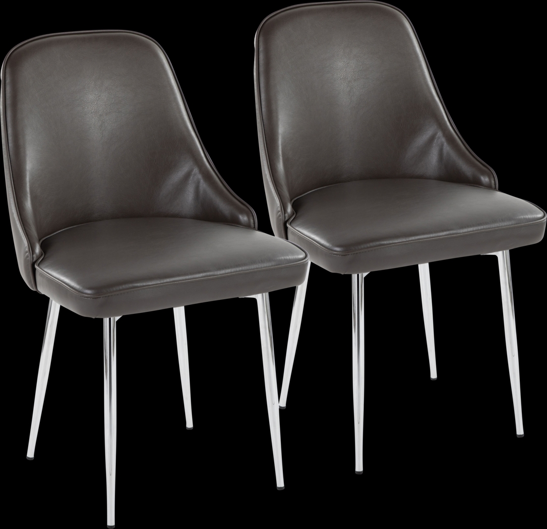 Clovis II Gray Dining Chair, Set of 2 - Thumbnail - Image 1