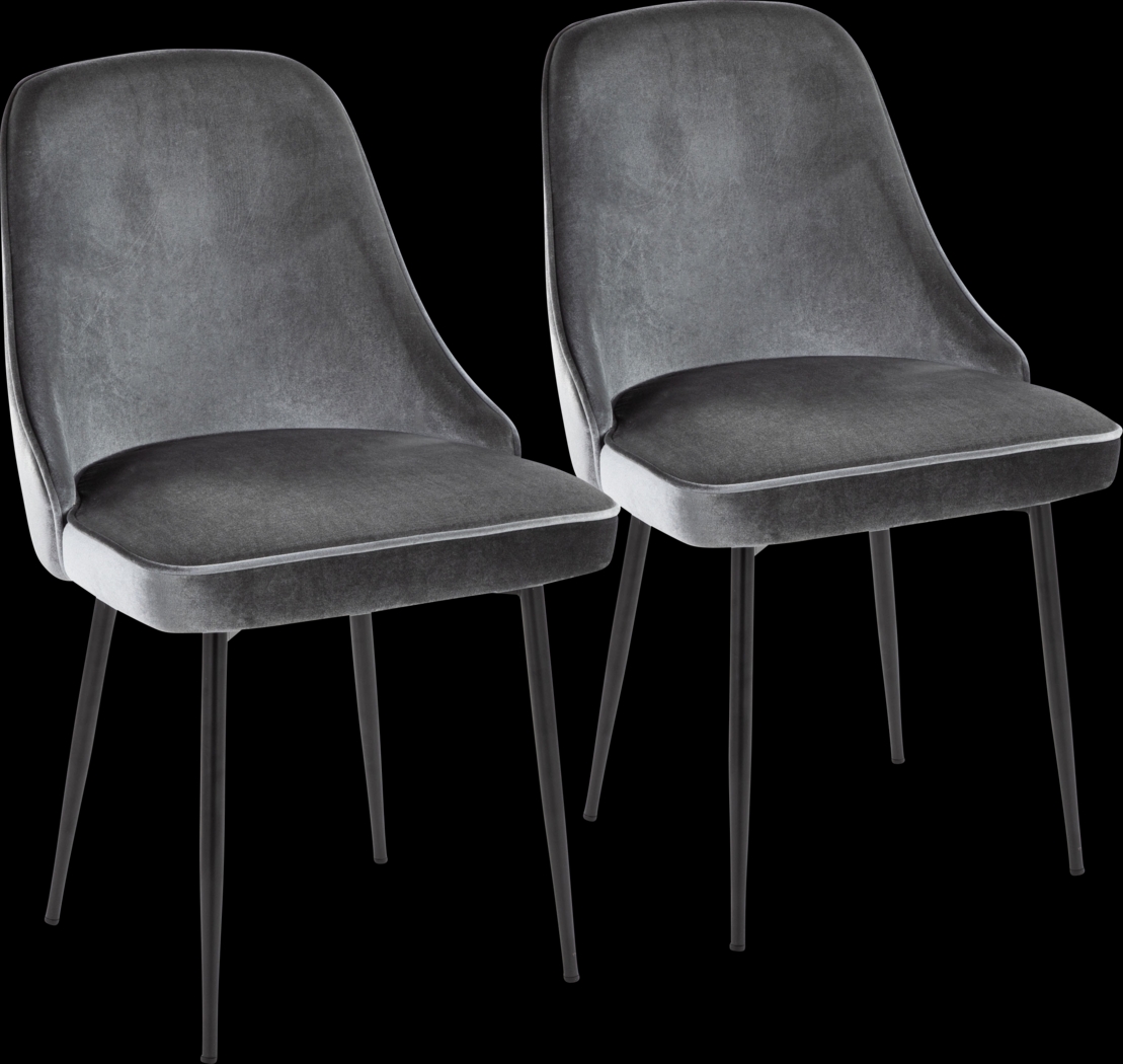 Clovis III Blue Dining Chair, Set of 2 - Thumbnail - Image 1