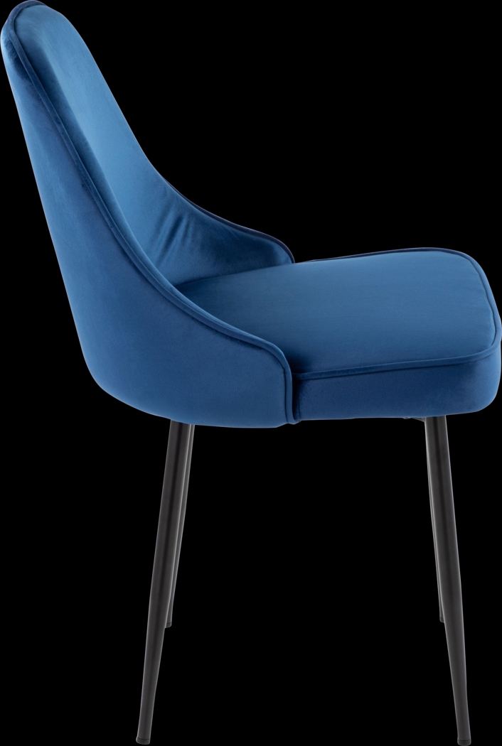 Clovis III Navy Dining Chair, Set of 2 - Thumbnail - Image 5