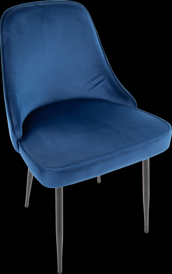 Clovis III Navy Dining Chair, Set of 2 - Thumbnail - Image 7