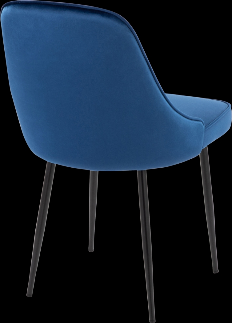 Clovis III Navy Dining Chair, Set of 2 - Thumbnail - Image 8