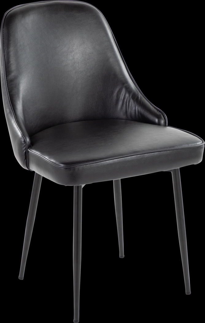 Clovis IV Black Dining Chair, Set of 2 - Thumbnail - Image 3
