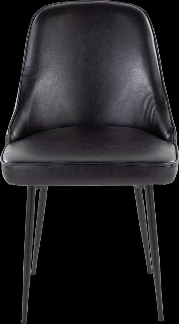 Clovis IV Black Dining Chair, Set of 2 - Thumbnail - Image 4